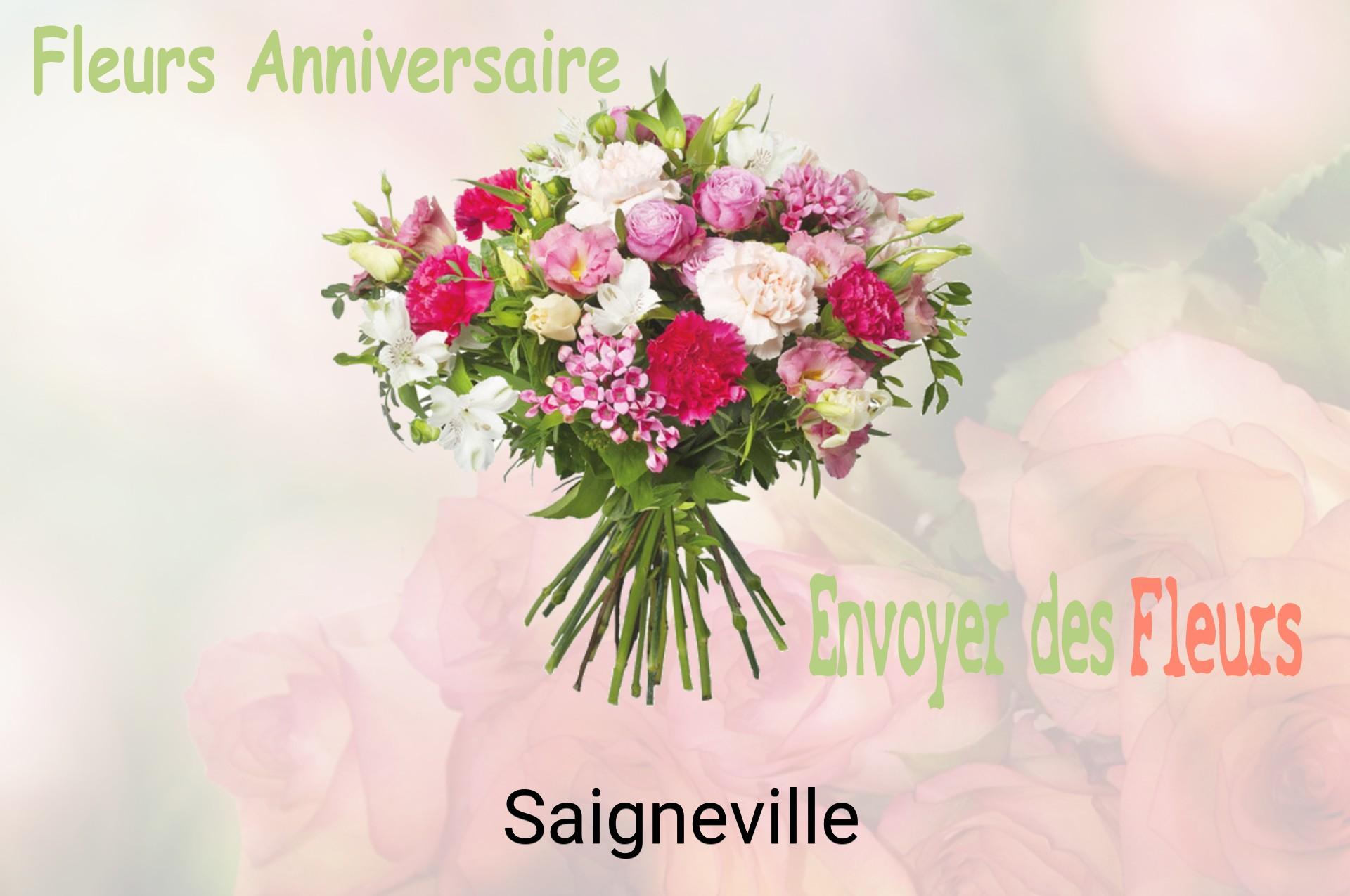 Bouquet de fleurs d’anniversaire livré à Saigneville